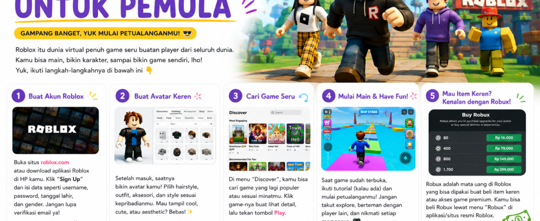 Tutorial Main Roblox untuk Pemula: Dijamin Langsung Paham!